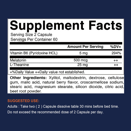 Melatonin - Nighttime Sleep Aid That Promotes Relaxation and Healthy Sleep, Supporting Deep Sleep - 120 Capsules